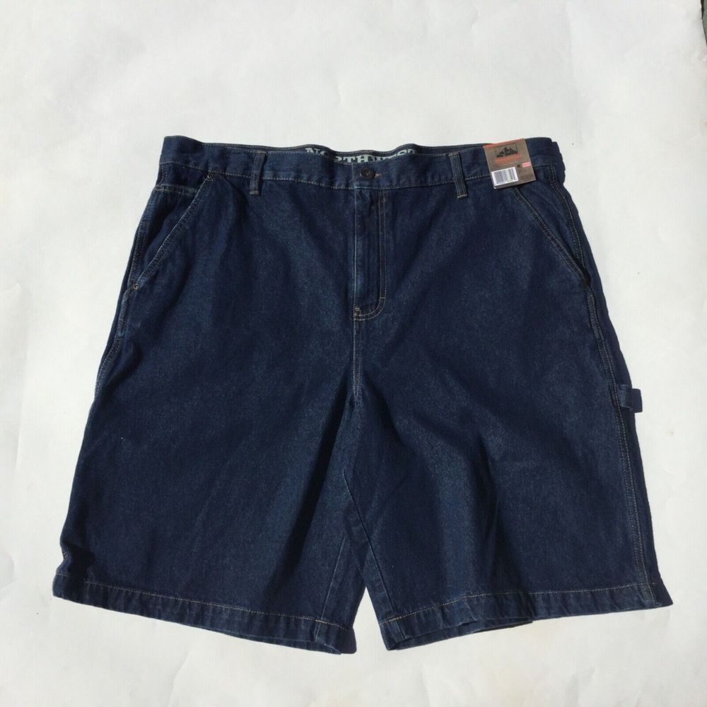 NWT Northwest Territory Shorts denim blue dark‎ size 42 Cotton Mens NEW